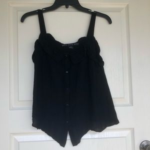 Black Button Tank